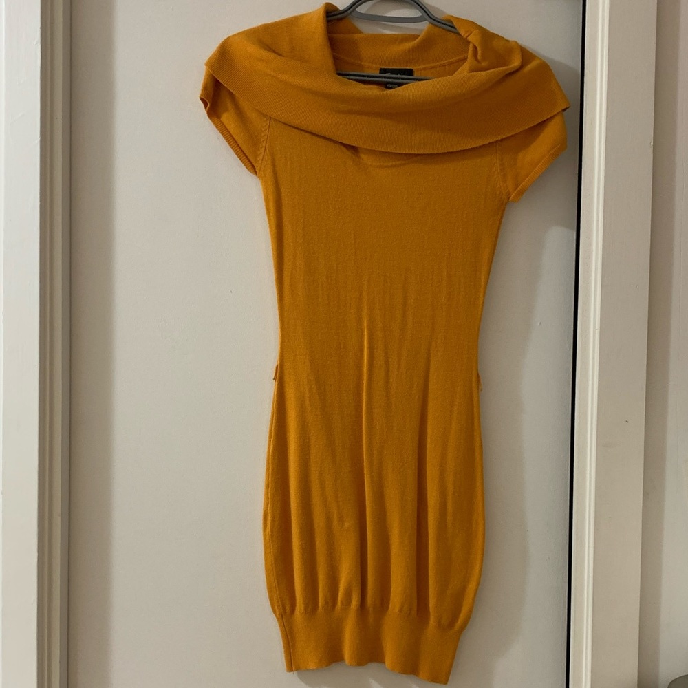 XS Mustard Sweater Dress
